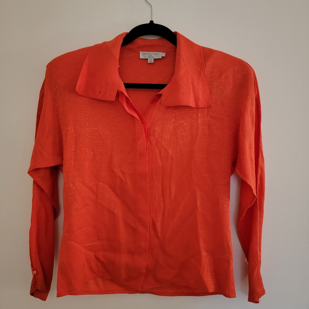 Michii Moon for Sanyo Orange Blazer Blouse